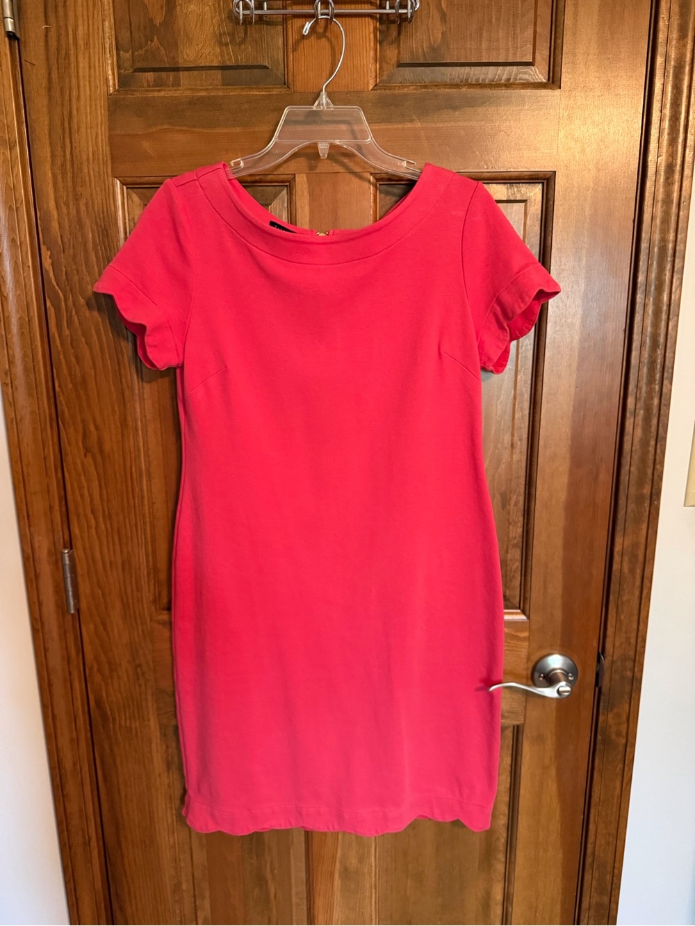 Talbots Coral Short Sleeve Shift Dress